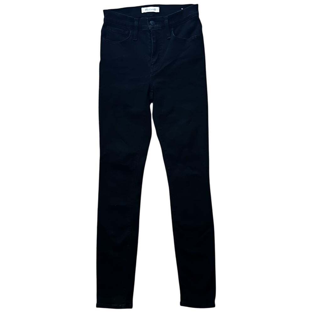 Madewell Roadtripper Mid-Rise Black Skinny Jeans 24X29